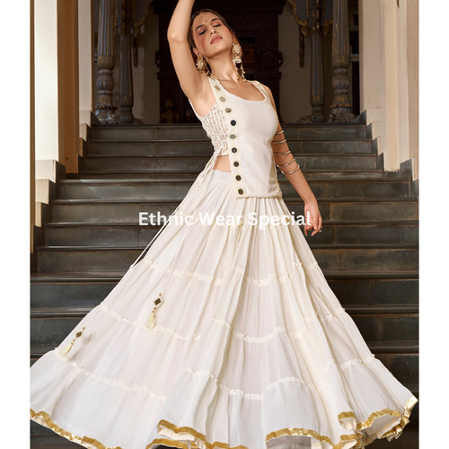 Navratri lehenga choli - navratri, feather