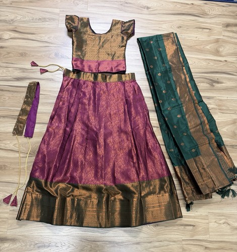 Girls pattu pavadai - pattu,